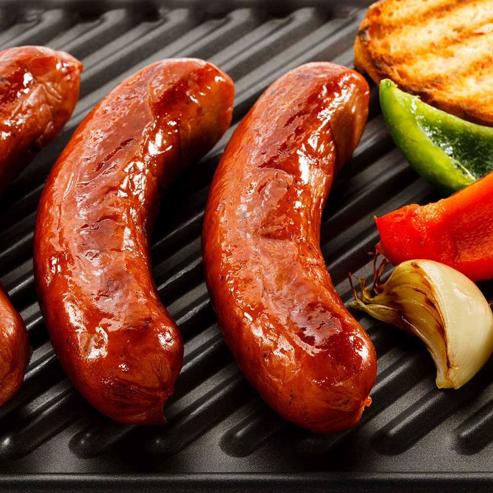 Okse grillpølse uden mel og mælk, 850 gram, pulverblanding