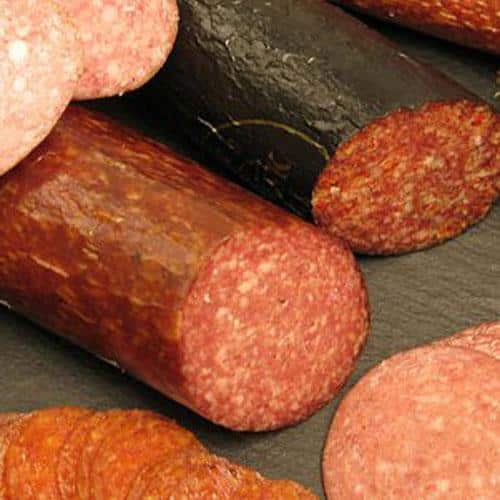 Dansk Salami med farve, 300 gram, pulverblanding